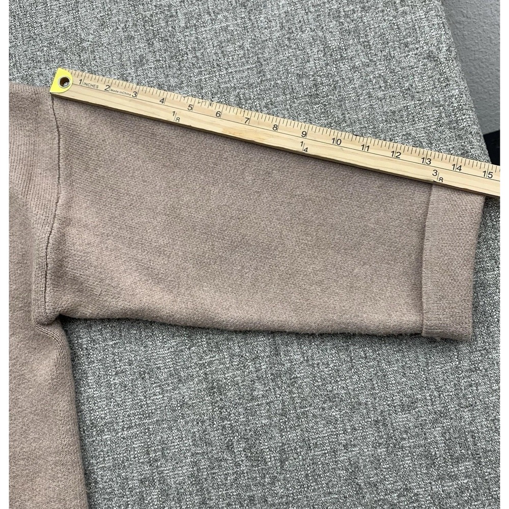 MNG Mango Sweater Cardigan Women Sz S Beige Maxi Knit Coatigan Cozy Casual Boho - Picture 7 of 8